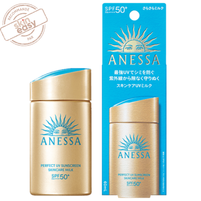 Anessa Lait solaire soin de la peau parfait SPF50+ crème solaire sans traces